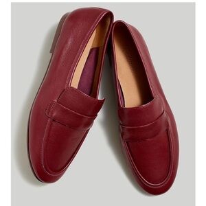 Madewell The Lacey leather loafers burgundy Cabernet